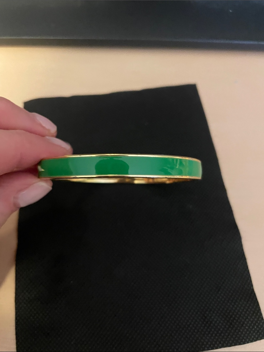 GAP Gold-Tone Green Enamel Bangle Bracelet - Women's Jewelry